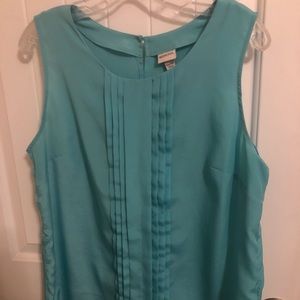 Merona teal polyester tank, size XL